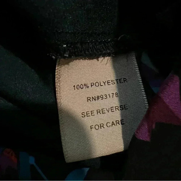 Philosophy Women’s Blouse Size L Dark Blue Floral - Picture 4 of 8